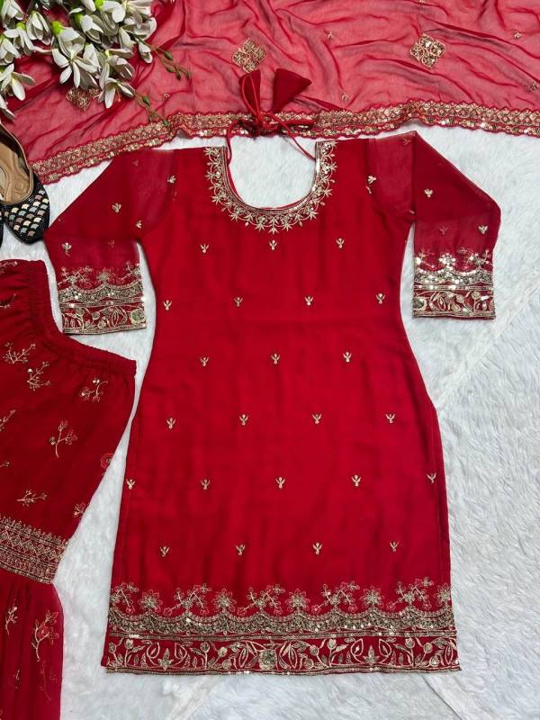 Party Wear Look Top , Sharara Plazzo and Dupatta