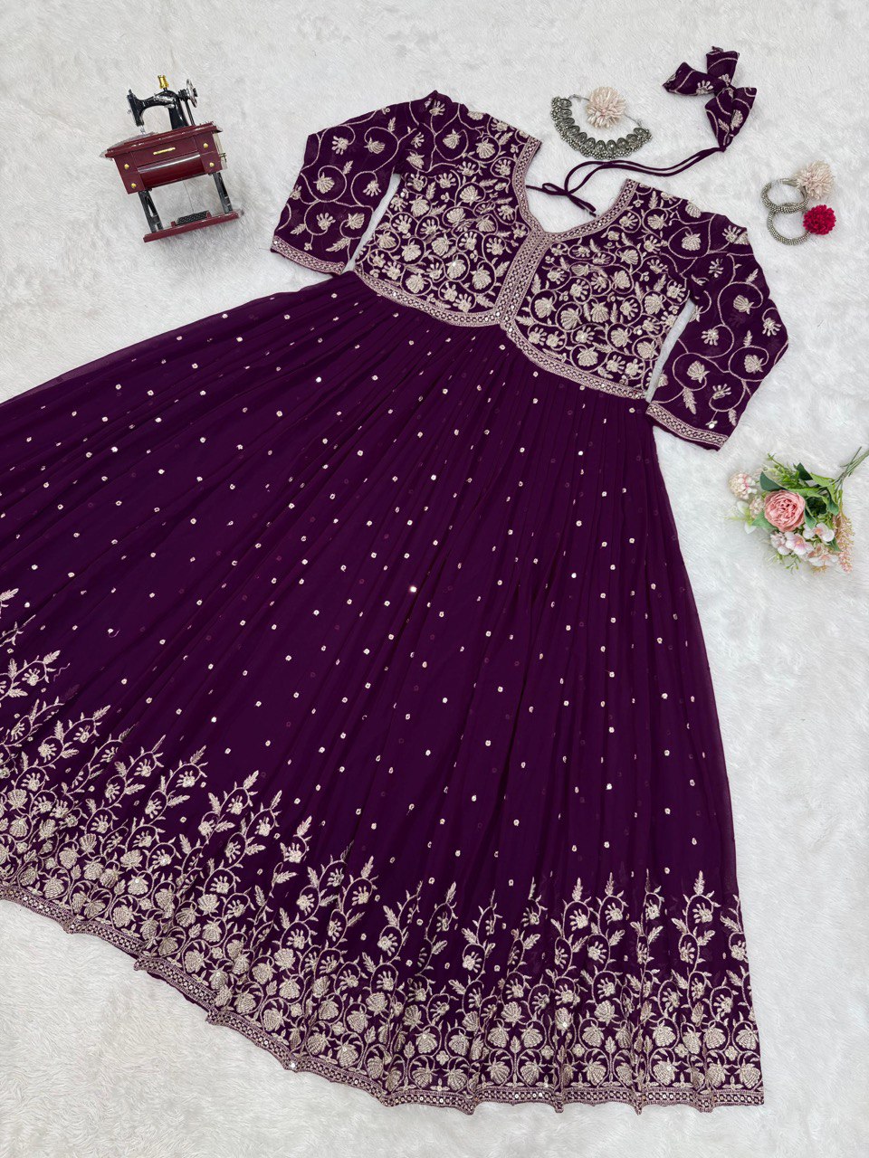 Faux georgette palazzo pants with Top