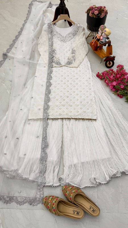 SHARARA TOP DUPATTA SET