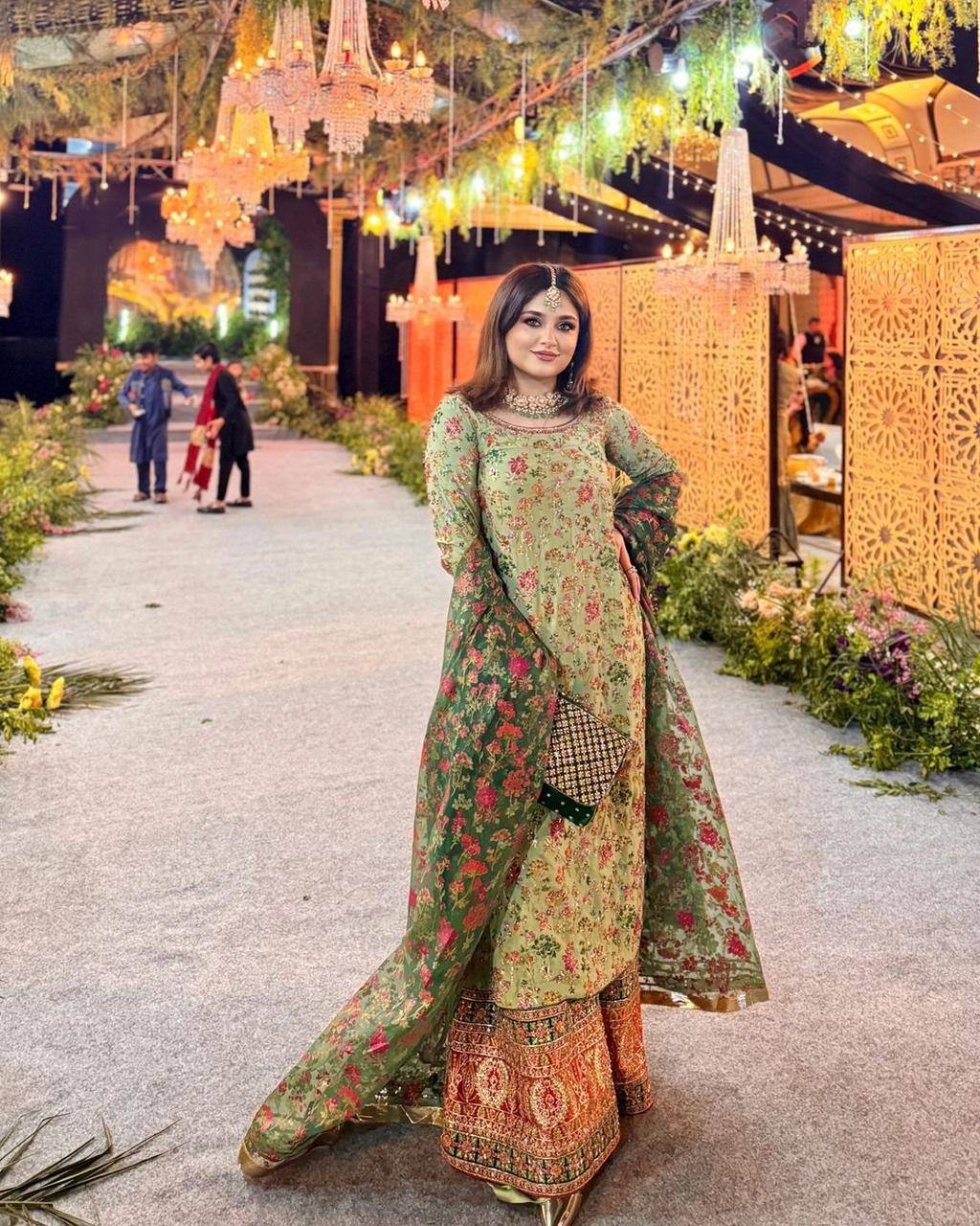 Tabhi Orgenza Palazzo Set, featuring a beautifully crafted top, palazzo, and dupatta