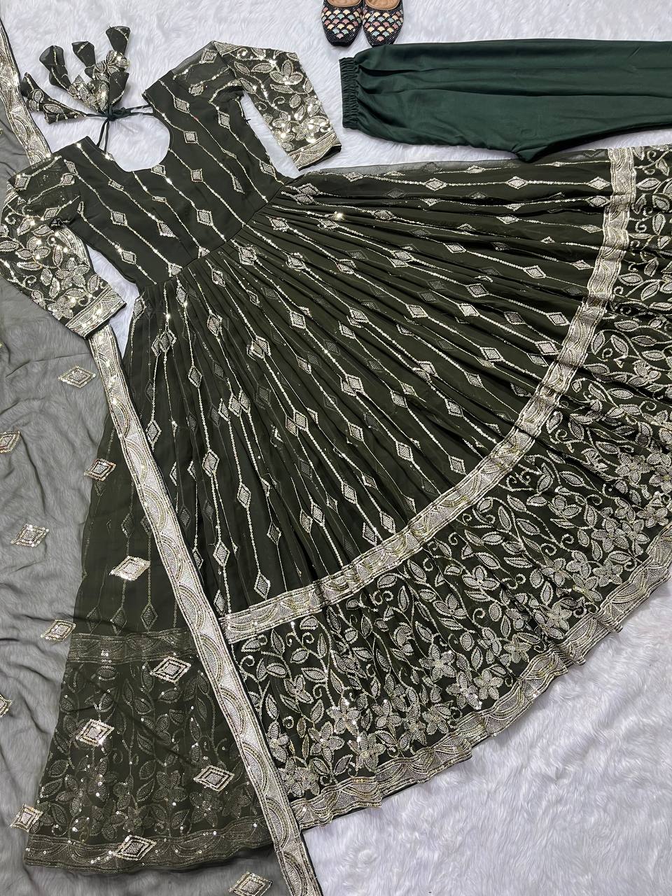 Designer Anarkali Suit in Fancy Style