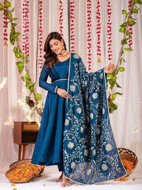 ANARKALI GOWN WITH PENT AND DUPATTA