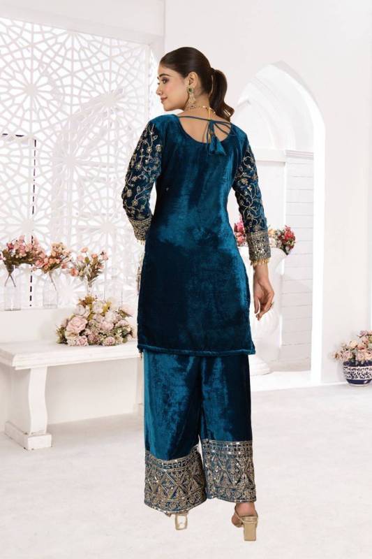 Viscous Velvet Pant Top Suit 