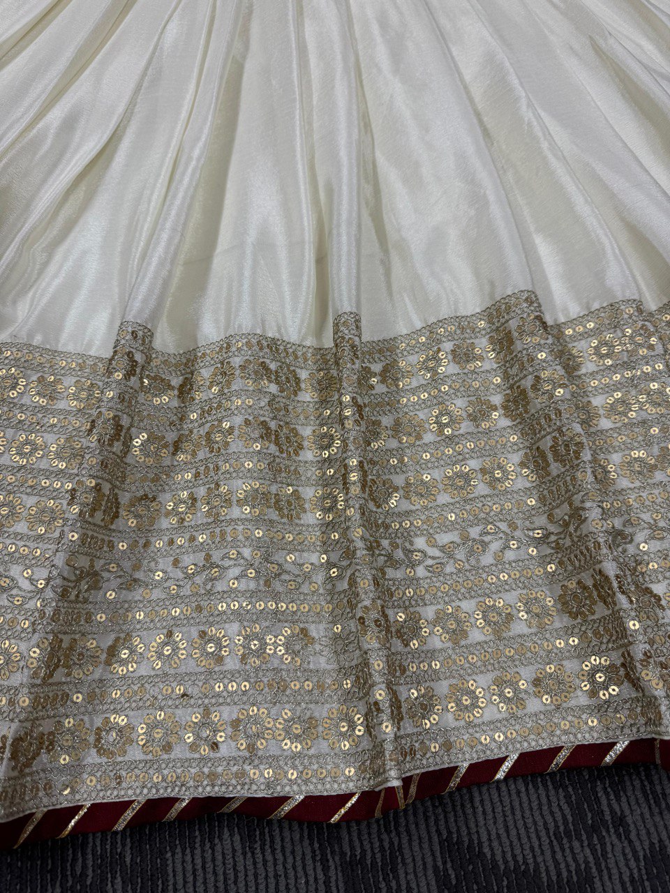 Chinon fabric top pent dupatta set