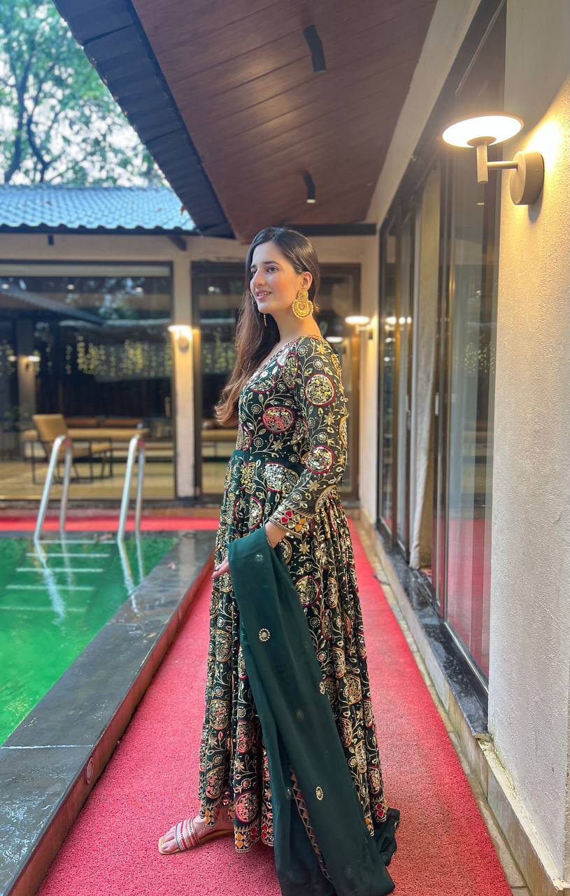 Designer Anarkali Suit in Fancy Style