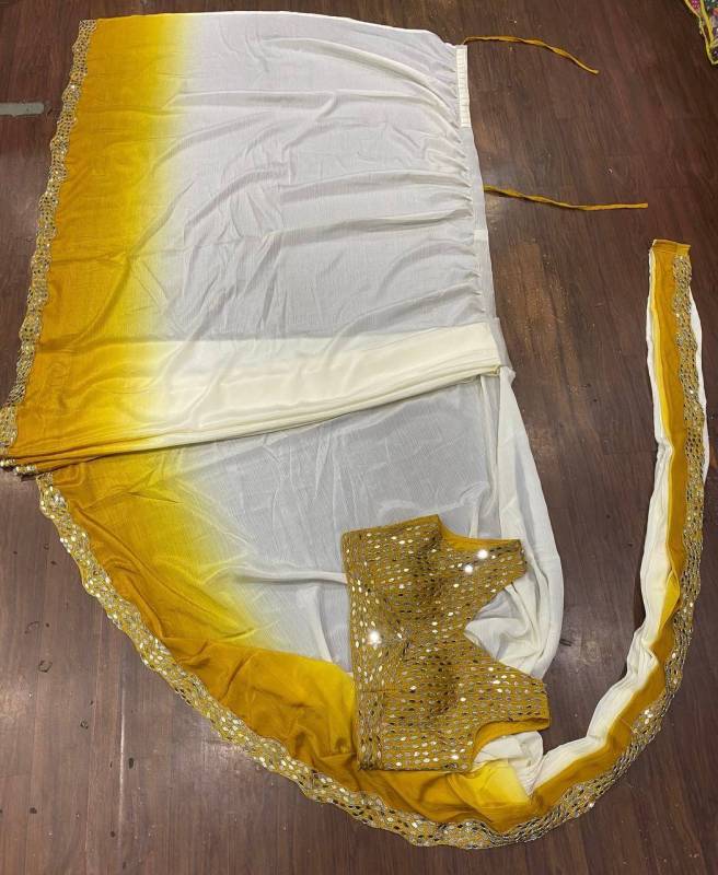 Ready To Wear Soft Chinon Silk Saree