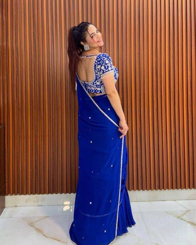 Faux Georgette Lehenga Saree