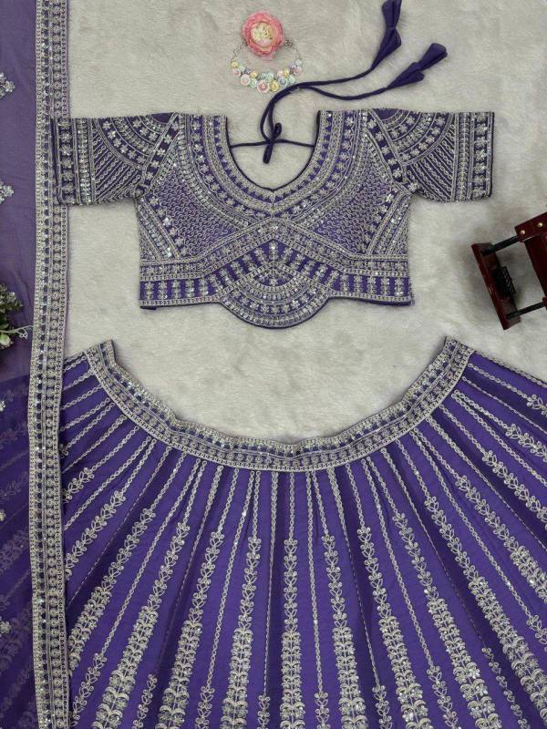 Designer Faux Georgette Bridal Lehenga