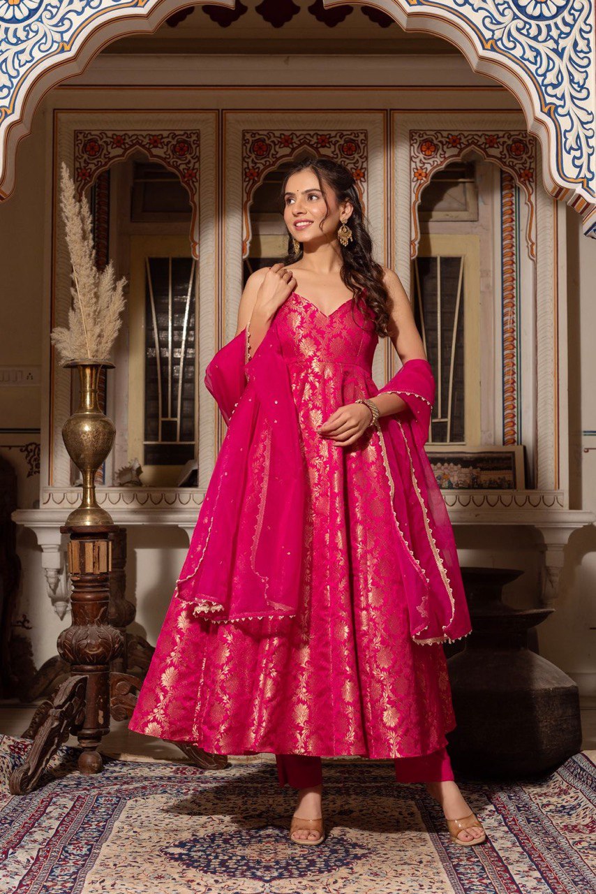  Top, Pant, and Dupatta set.