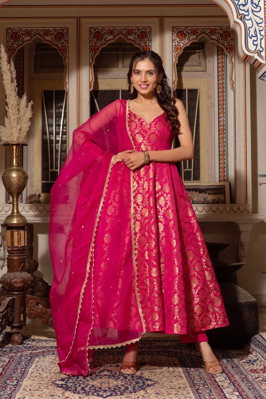  Top, Pant, and Dupatta set.