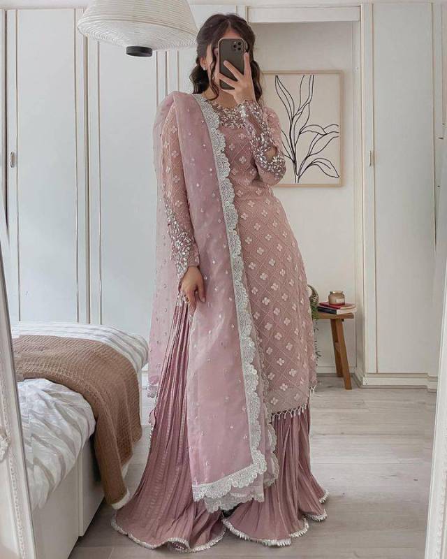 SHARARA TOP DUPATTA SET