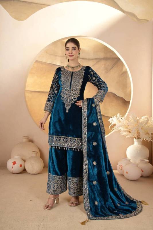 Viscous Velvet Pant Top Suit 