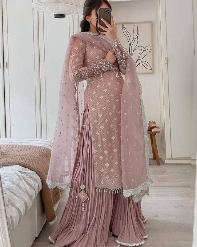 SHARARA TOP DUPATTA SET